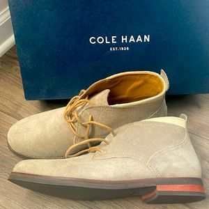 Cole Haan Driftwood Suede Chukka Boots